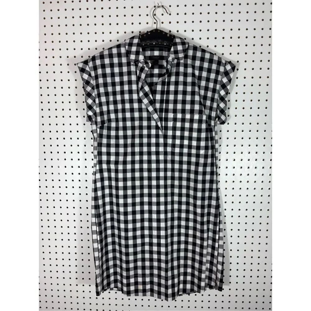 J.Crew Gingham shirt dress size xs